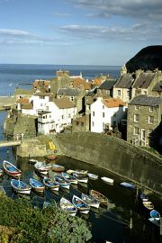 The charming fishing village of Staithes has associations with Captain Cook.