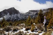 A dusting of winter snow in the Valle de Ucanca.
