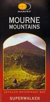 Superwalker Map of the Mourne Mountains, published by Harvey Maps