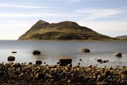 Holy Isle, in Lamlash Bay, is home to a Buddhist community and can be visited by ferry.